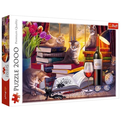 Puzzle - 2000 - Koci wieczór Trefl 27126 w sklepie Wasserman.eu