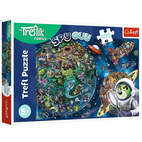 ⁨Puzzle - 100 - Trefliki w Kosmosie  Trefl 16496⁩ w sklepie Wasserman.eu
