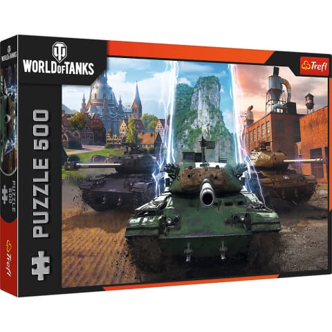 ⁨Puzzle - 500 - World of Tanks: Czas na akcję! Trefl 37535⁩ w sklepie Wasserman.eu