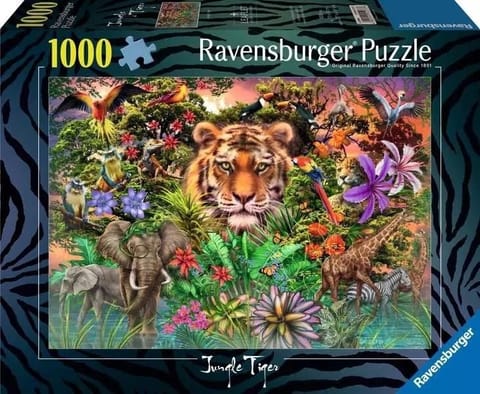⁨Puzzle 1000 Tygrys w ogrodzie⁩ w sklepie Wasserman.eu