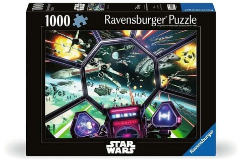 ⁨Puzzle 1000 Star Wars TIE Fighter Cockpit⁩ w sklepie Wasserman.eu