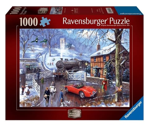 ⁨Puzzle 1000 Zimowy dworzec⁩ w sklepie Wasserman.eu
