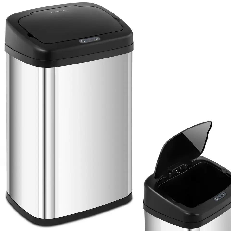 ⁨Kosz na śmieci automatyczny bezdotykowy prostokątny z czujnikiem ruchu 30 cm 30 l⁩ w sklepie Wasserman.eu