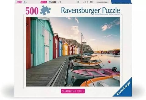 ⁨Puzzle 500 Przystań dla Łodzi w Smgen⁩ w sklepie Wasserman.eu