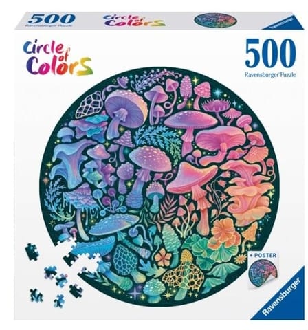 ⁨Puzzle 2D 500 Paleta kolorów. Grzyby⁩ w sklepie Wasserman.eu