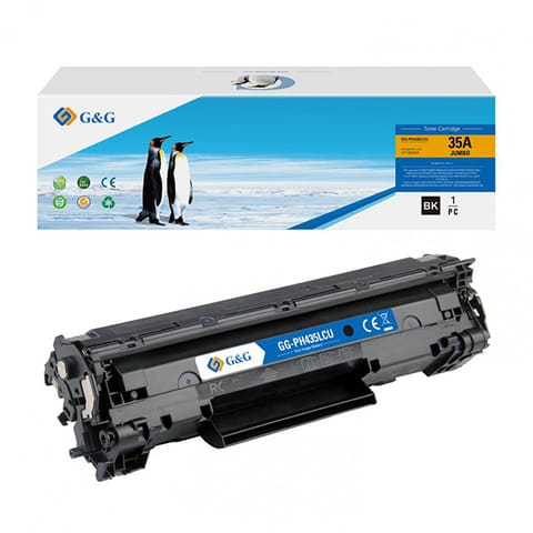 ⁨G&G kompatybilny toner z HP CE285A, CB435A, CB436A, CE278A, Canon CRG128, 7, NT-PH435LCU, black, 3000s⁩ w sklepie Wasserman.eu