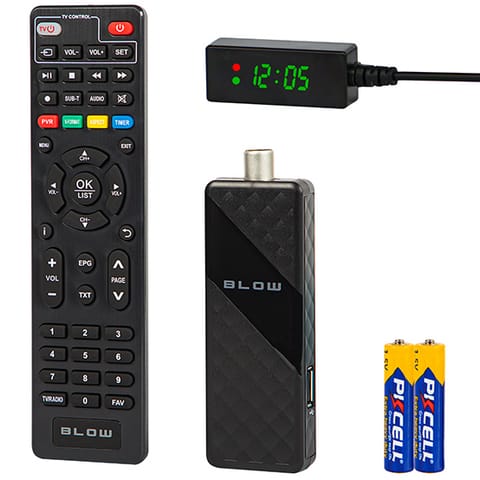 ⁨Dekoder Tuner DVB-T2 Blow 6000FHD mini⁩ w sklepie Wasserman.eu