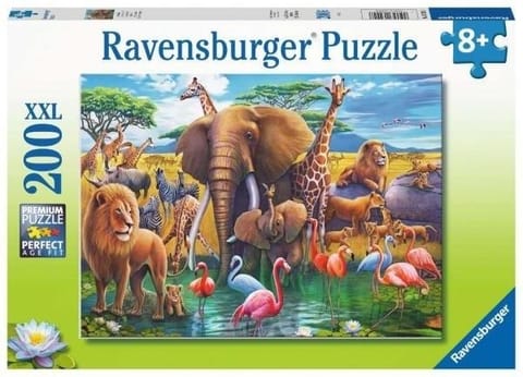 ⁨Puzzle for children 2D Wild Animals 200 elements⁩ at Wasserman.eu