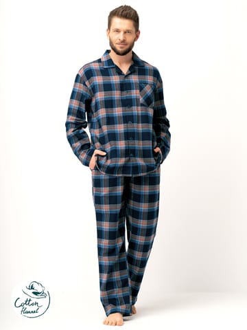 PIŻAMA KEY MNS-431 B25 3XL-4XL (kolor granat, rozmiar 4XL) w sklepie Wasserman.eu