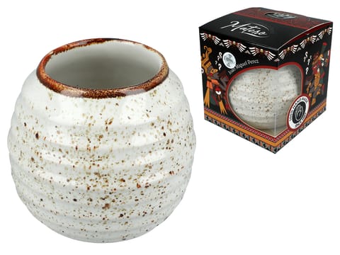⁨Naczynie Ceramiczne do Yerby - kremowa opona⁩ w sklepie Wasserman.eu