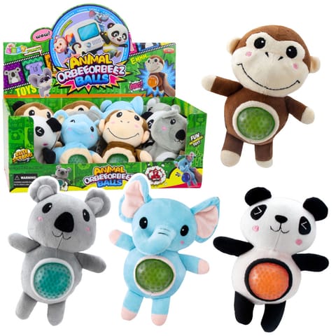 ⁨Pluszak Maskotka Do Ściskania Brzuszek Z Kulkami Wodnymi 17cm Mix⁩ w sklepie Wasserman.eu