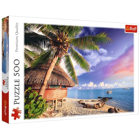 ⁨Puzzle - "500" - Wyspa Bora-Bora Trefl 37485⁩ w sklepie Wasserman.eu