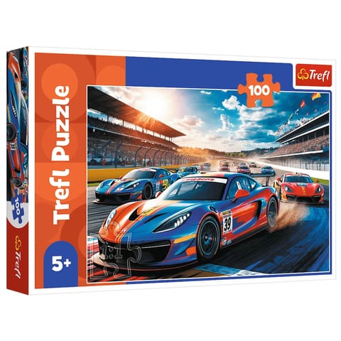 Puzzle 100 - Szybka wyścigówka Trefl 17403 w sklepie Wasserman.eu