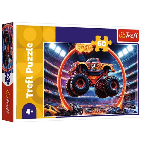 ⁨Puzzle 60 - Monster truck Trefl 17404⁩ w sklepie Wasserman.eu