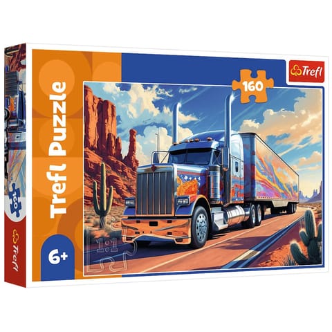 ⁨Puzzle 160 - Ciężarówka w trasie Trefl 15413⁩ w sklepie Wasserman.eu