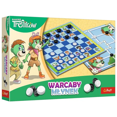 ⁨GRA - Warcaby i Młynek Rodzina Treflików Trefl 02658⁩ w sklepie Wasserman.eu