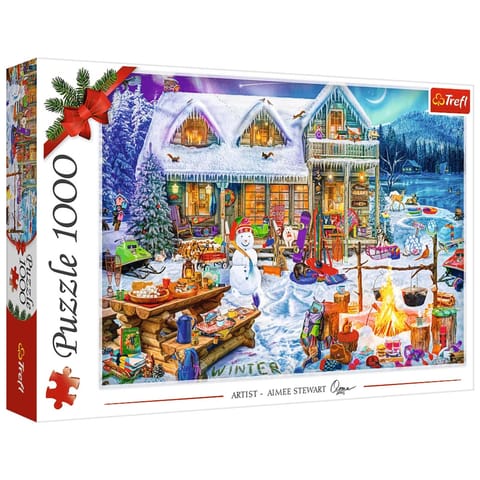 ⁨Puzzle - 1000 XMAS - Zimowy czas Trefl 10948⁩ w sklepie Wasserman.eu