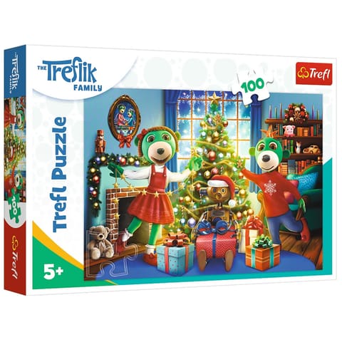 ⁨Puzzle - 100 - XMAS Zimowe Trefliki - Trefl 16459⁩ w sklepie Wasserman.eu