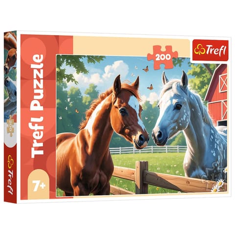 ⁨Puzzle 200 - Konie na polanie - Trefl 13328⁩ w sklepie Wasserman.eu