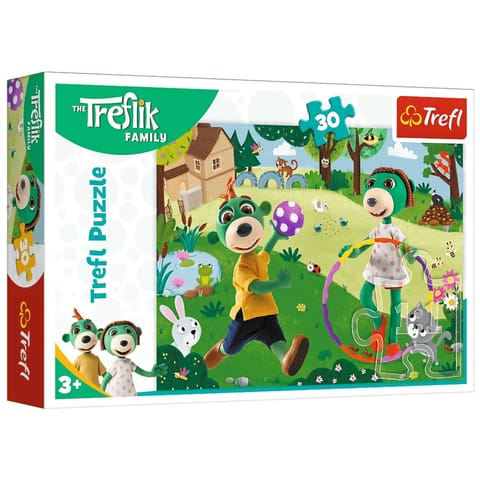⁨Puzzle - 30 - Aktywny dzień - Rodzina Treflików Trefl 18287⁩ w sklepie Wasserman.eu