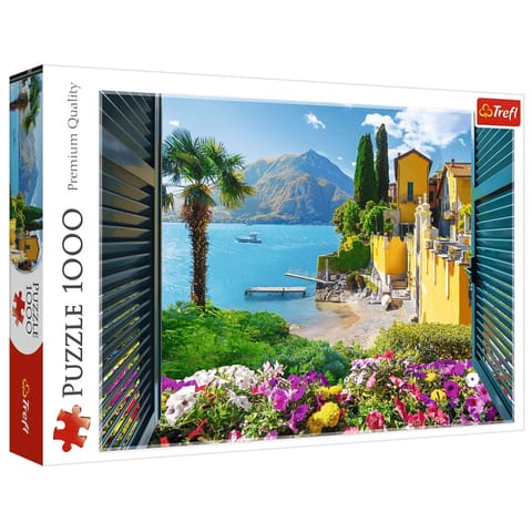 ⁨Puzzle - 1000 - Widok na jezioro Como Trefl 10951⁩ w sklepie Wasserman.eu