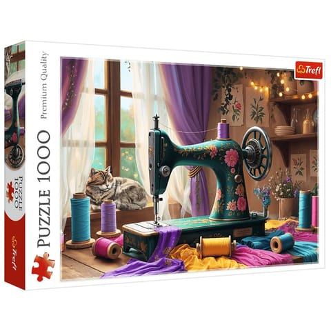 ⁨Puzzle - 1000 - Moja pracownia krawiecka Trefl 10952⁩ w sklepie Wasserman.eu