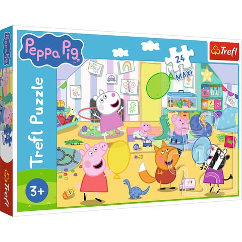 ⁨Puzzle 24 Maxi - Piękna Peppa - Świnka Peppa Trefl 14367⁩ w sklepie Wasserman.eu