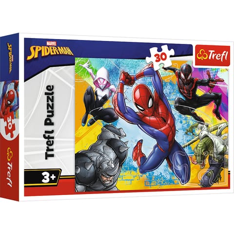 ⁨Puzzle 30 - Kolory Spider-Man"a - Disney Marvel Spiderman Trefl 18307⁩ w sklepie Wasserman.eu