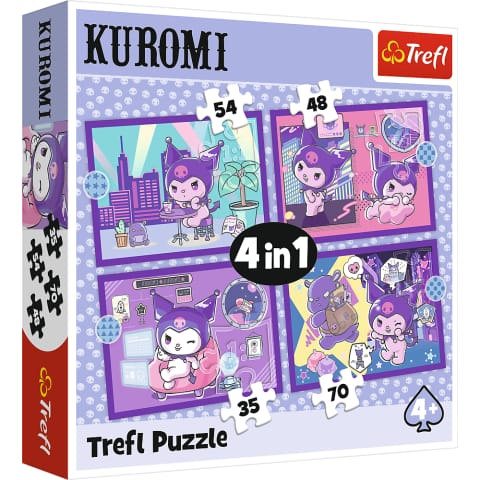 Puzzle - 4w1 - Dzień Kuromi - Hello Kitty Trefl 34676 w sklepie Wasserman.eu