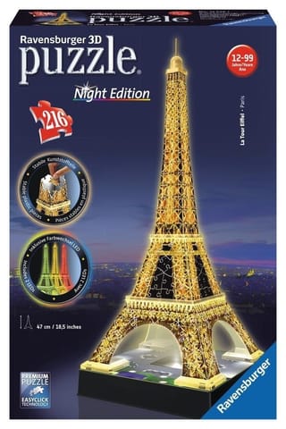 Puzzle 3D Wieża Eiffla Night Edition w sklepie Wasserman.eu