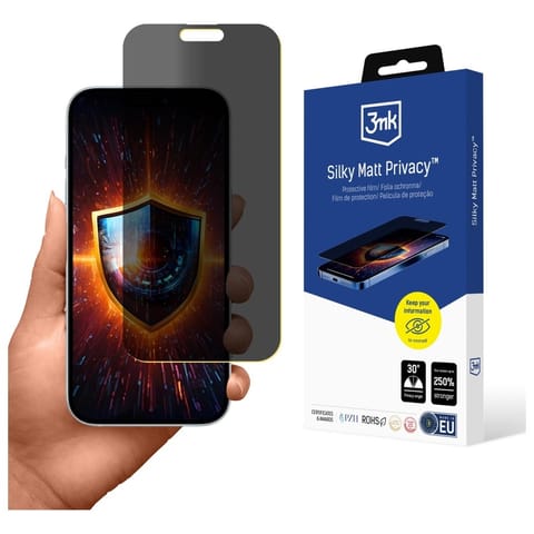 ⁨Folia prywatyzująca 3MK Silky Matt       Privacy do Apple iPhone 17 Pro Max⁩ w sklepie Wasserman.eu