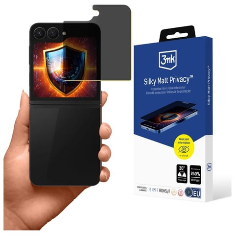 ⁨Folia prywatyzująca 3MK Silky Matt       Privacy do Samsung Galaxy Z Flip6 / Flip7 FE⁩ w sklepie Wasserman.eu