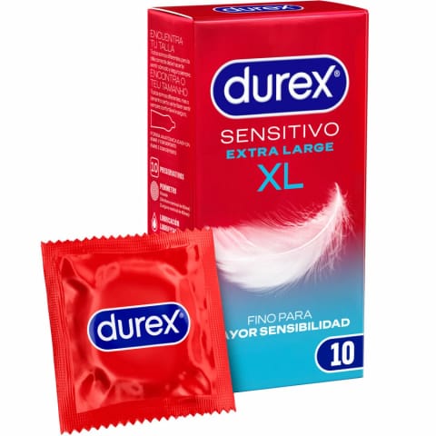 ⁨Durex Sensitive XL - cienkie prezerwatywy anatomiczne 10 sztuk⁩ w sklepie Wasserman.eu