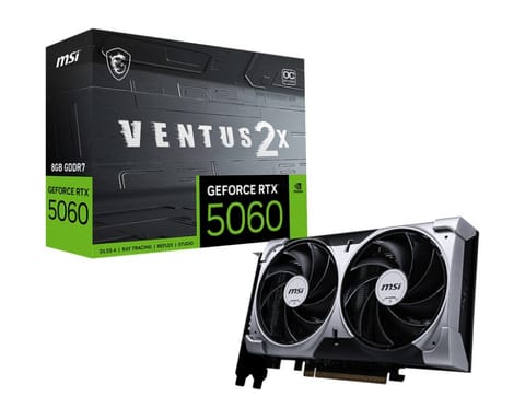 ⁨Karta graficzna MSI GeForce RTX 5060 8G VENTUS 2X OC (RTX 5060 8G VENTUS 2X OC)⁩ w sklepie Wasserman.eu