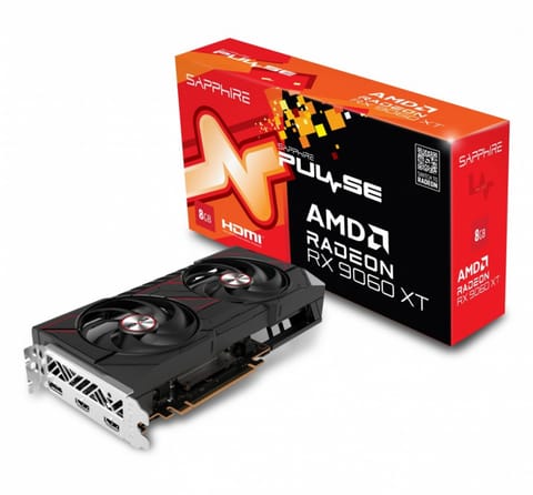 ⁨Karta graficzna SAPPHIRE Radeon RX 9060 XT PULSE 8GB GDDR6 (11350-04-20G)⁩ w sklepie Wasserman.eu