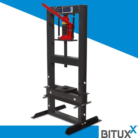 ⁨Prasa hydrauliczna do 6 ton warsztatowa ramowa trzpieniowa do warsztatu Bituxx⁩ w sklepie Wasserman.eu