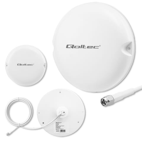 ⁨Qoltec Antena 5G LTE sufitowa | 5dBi | 50W | Wewnętrzna⁩ w sklepie Wasserman.eu