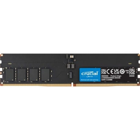 ⁨Pamięć CRUCIAL (DDR5/16 GB/6400MHz/52 CLCL/SINGLE)⁩ w sklepie Wasserman.eu