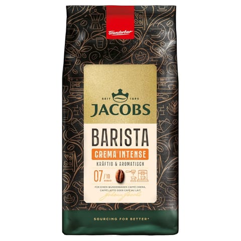 ⁨Jacobs Barista Crema Intense Kawa Ziarnista 1 kg⁩ w sklepie Wasserman.eu