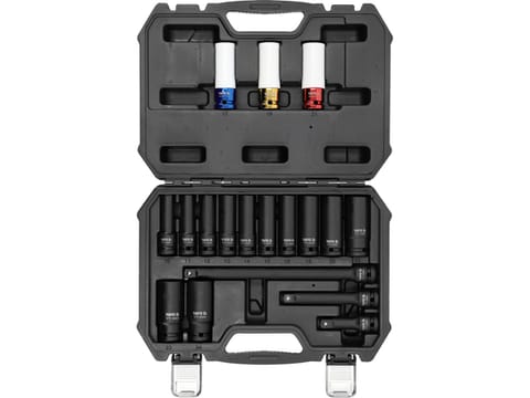 ⁨ZESTAW NASADEK UDAROWYCH DŁUGICH 1/2''  18 SZT.⁩ w sklepie Wasserman.eu