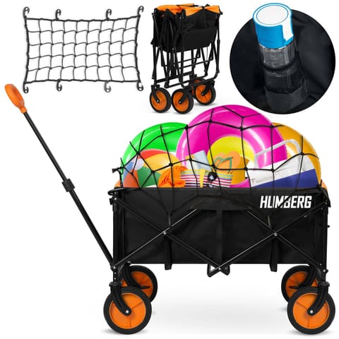 ⁨Wózek transportowy, składany z siatką 100l Humberg HM-513⁩ w sklepie Wasserman.eu
