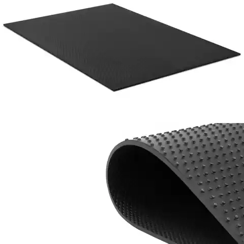 ⁨Stable stall mat for cow horse non-slip with drainage tabs 182x122 cm⁩ at Wasserman.eu