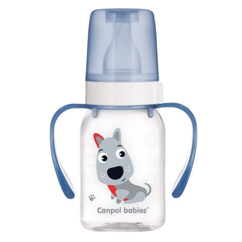 ⁨Butelka 120ml dekor+uch.bpa 0% CANPOL BABIES⁩ w sklepie Wasserman.eu