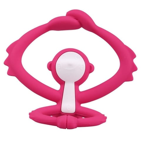 ⁨Gryzak małpka dark pink MOMBELLA⁩ w sklepie Wasserman.eu