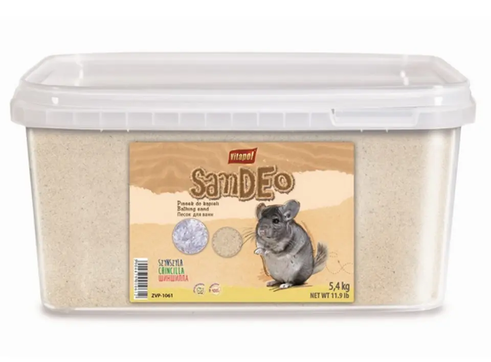 ⁨VITAPOL SAND FOR CHINCHILLA-BUCKET 3L [ZVP-1061] 5,1kg⁩ at Wasserman.eu