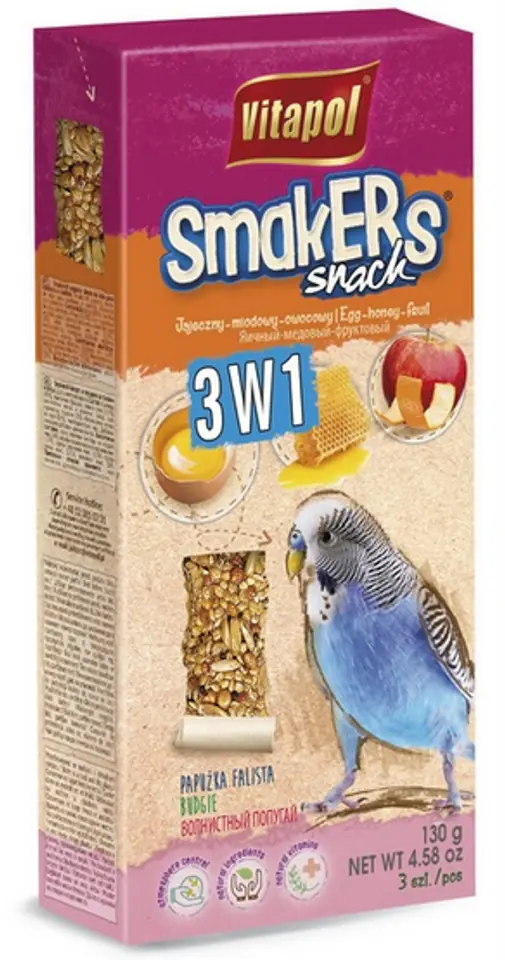 ⁨VITAPOL SMAKERS FOR PARAKEETS-MIX [ZVP-2109] 130g⁩ at Wasserman.eu