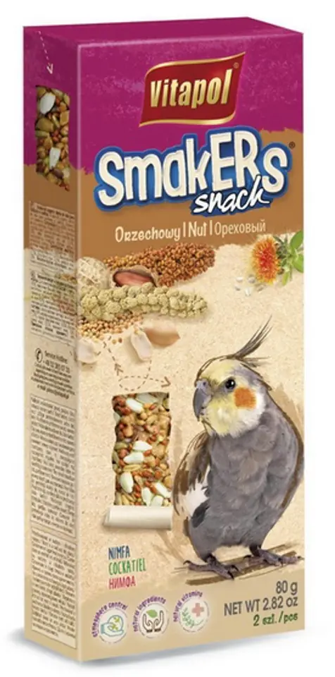 ⁨Vitapol Nutty Smakers for a cockatiel 2 pcs.⁩ at Wasserman.eu