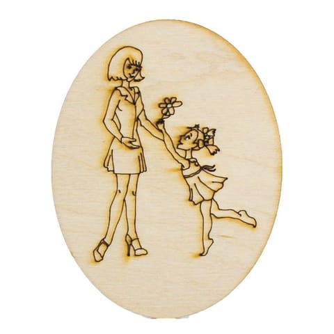 Ozd. drewniana owal mama ECODECO w sklepie Wasserman.eu
