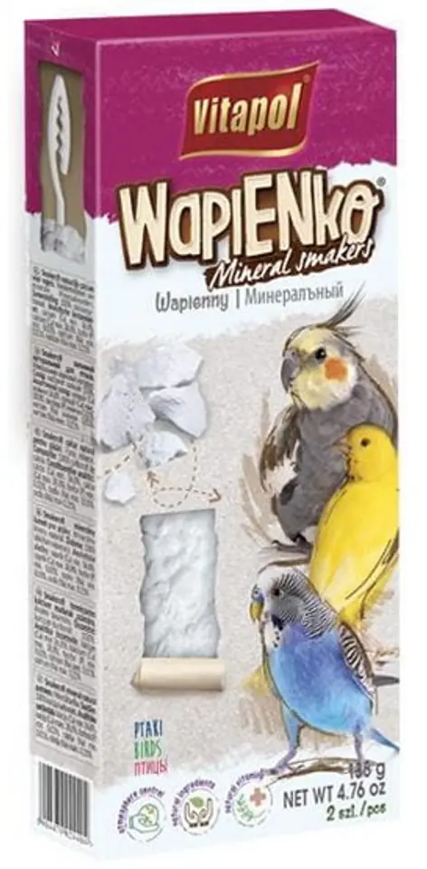 ⁨VITAPOL SMAKERS LIMESTONE NATURAL FOR BIRDS [ZVP-2440] 135g⁩ at Wasserman.eu