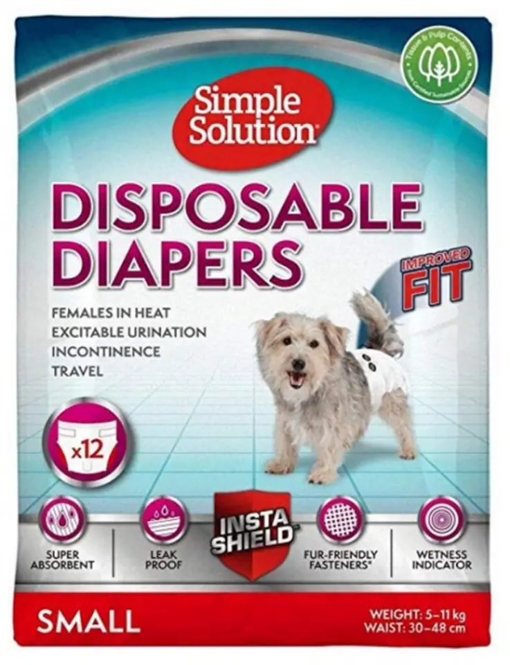 ⁨Simple Solution Disposable diapers for females S 12pcs.⁩ at Wasserman.eu